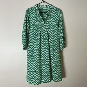 GAP Geometric Green and Blue Dress